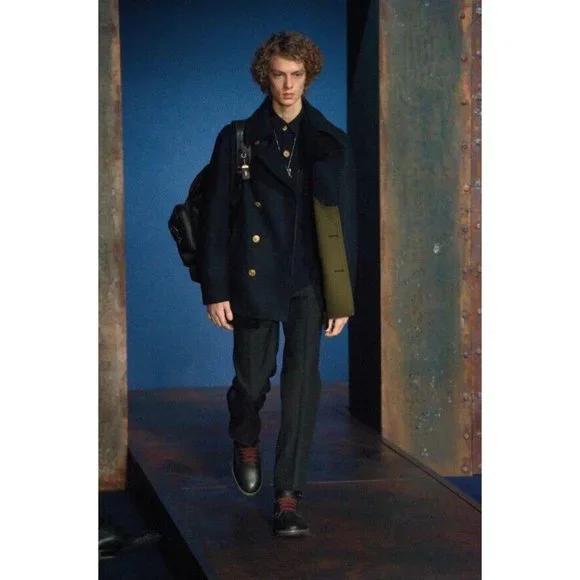 Coach 1941 Wool Mariners Pea Coat Navy Blue Size 50 (XL) NWT $895 (F-1)